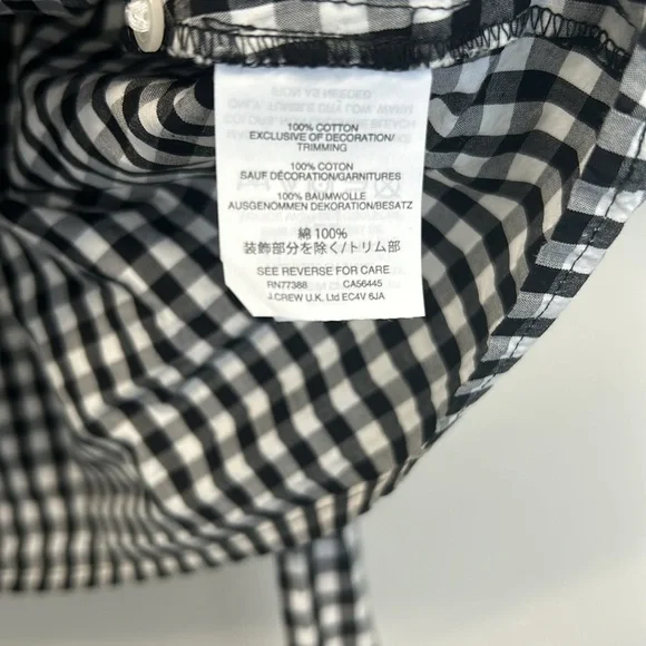 Madewell Smocked Gingham Women’s Top
Medium Black & White - Picture 5 of 7